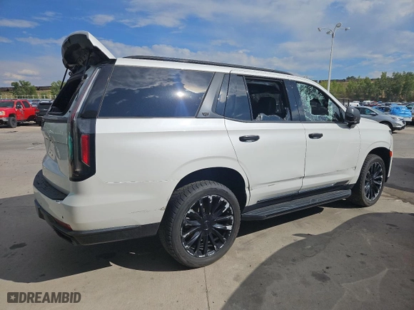 2022 Cadillac Escalade Luxury with VIN 1GYS3AKL8NR103032, listed as a Copart auction lot 59179684 with 49,122 mi miles and Non Repairable. Bid and sale history available at carsss.com. Image 3.