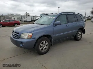 2007 Toyota Highlander with VIN JTEGD21A870170781, listed as a Copart auction lot 48015825 with 150,153 mi miles and Salvage Title. Bid and sale history available at carsss.com. Image 1.