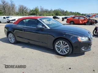 2011 Audi A5 Premium Plus with VIN WAULFAFH2BN017559, listed as a Copart auction lot 62380575 with 61,252 mi miles and Salvage title. Bid and sale history available at DreamBid. Image 4.