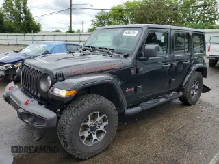 2023 Jeep Wrangler Rubicon z VIN 1C4HJXFN5PW509018, wystawiony jako Copart lot #56535245 z przebiegiem 34 245 mil mil oraz Szkoda całkowita • Salvage title. Historia ofert i sprzedaży dostępna na DreamBid. Obrazek 1.