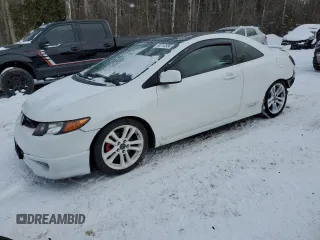 2007 Honda Civic Si with VIN 2HGFG21587H100365, listed as a Copart auction lot 84713504 with 347,419 mi miles and Salvage Title. Bid and sale history available at DreamBid. Image 1.