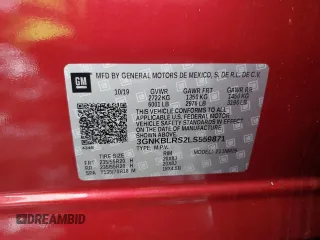 2020 Chevrolet Blazer Premier with VIN 3GNKBLRS2LS559871, listed as a Copart auction lot 44188845 with 27,200 mi miles and Salvage title. Bid and sale history available at DreamBid. Image 16.