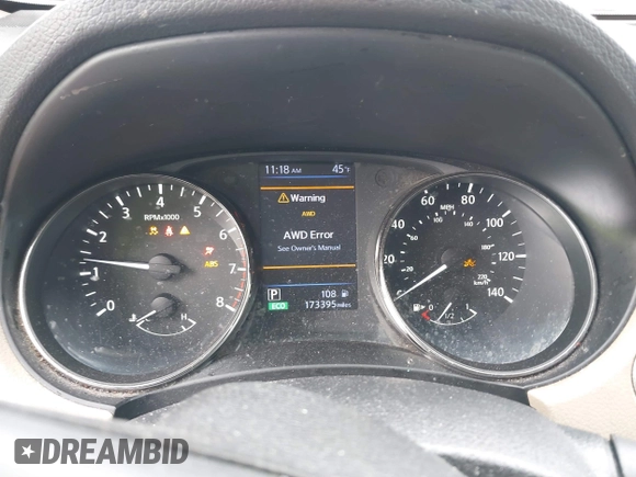 2018 Nissan Rogue SV with VIN KNMAT2MV7JP598545, listed as a IAAI auction lot 41719074 with 173,395 mi miles. Bid and sale history available at carsss.com. Image 7.