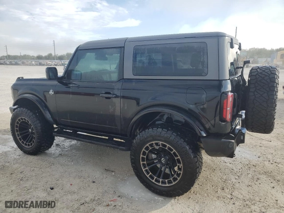 2022 Ford Bronco with VIN 1FMDE5AHXNLB04601, listed as a Copart auction lot 85704284 with 34,708 mi miles and Salvage Title. Bid and sale history available at carsss.com. Image 2.