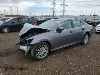 2013 Lexus GS 350 with VIN JTHCE1BL5D5004824, listed as a Copart auction lot 58638495 with 141,980 mi miles and Salvage title. Bid and sale history available at DreamBid. Image 1.