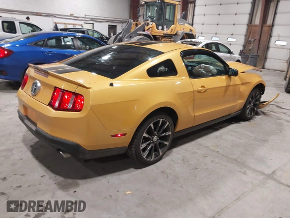 2011 Ford Mustang V6 with VIN 1ZVBP8AM4B5152063, listed as a IAAI auction lot 41556393 with 125,604 mi miles and . Bid and sale history available at carsss.com. Image 4.