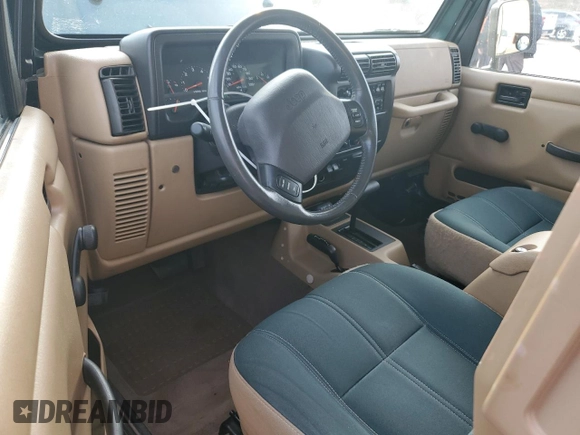 2001 Jeep Wrangler Sahara with VIN 1J4FA59SX1P367130, listed as a Copart auction lot 85755344 with 112,201 mi miles and Clean Title. Bid and sale history available at carsss.com. Image 8.