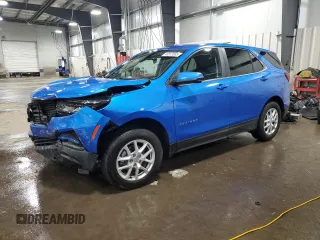 2024 Chevrolet Equinox LT with VIN 3GNAXUEG2RS177238, listed as a Copart auction lot 48013585 with 15,024 mi miles and Salvage Title. Bid and sale history available at carsss.com. Image 1.