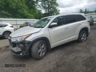 2014 Toyota Highlander Limited with VIN 5TDDKRFH4ES005347, listed as a Copart auction lot 61423525 with Not provided miles and Salvage title. Bid and sale history available at DreamBid. Image 1.