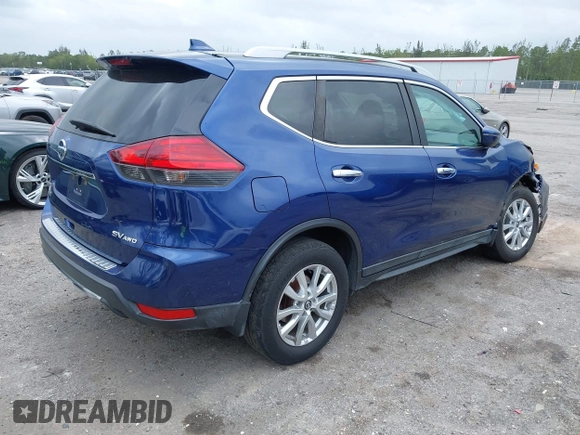 2017 Nissan Rogue SL with VIN 5N1AT2MV9HC874091, listed as a IAAI auction lot 41918485 with 142,185 mi miles. Bid and sale history available at carsss.com. Image 4.
