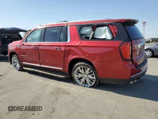2021 GMC Yukon XL Denali with VIN 1GKS1JKL9MR486798, listed as a Copart auction lot 69707274 with 55,649 mi miles and Salvage Title. Bid and sale history available at carsss.com. Image 2.