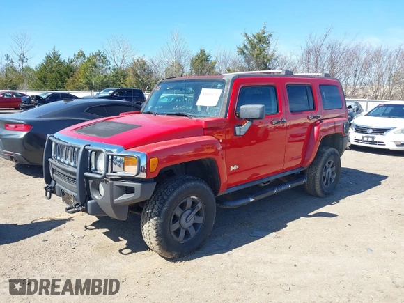 2007 Hummer H3 SUV with VIN 5GTDN13E578245431, listed as a IAAI auction lot 41651175 with 246,320 mi miles. Bid and sale history available at carsss.com. Image 2.