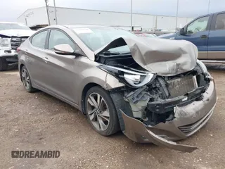 2015 Hyundai Elantra SE z VIN 5NPDH4AE3FH574776, wystawiony jako IAAI lot #42076620 z przebiegiem 175 486 mil mil oraz . Historia ofert i sprzedaży dostępna na DreamBid. Obrazek 1.