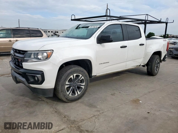 2022 Chevrolet Colorado 2WD Z71 z VIN 1GCGSDEN4N1265865, wystawiony jako Copart lot #58734245 z przebiegiem 67 650 mil mil oraz Szkoda całkowita • Salvage title. Historia ofert i sprzedaży dostępna na DreamBid. Obrazek 1.