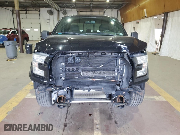 2017 Ford F-150 XL with VIN 1FTEX1EP3HFA17932, listed as a Copart auction lot 57824625 with 98,342 mi miles and Salvage title. Bid and sale history available at DreamBid. Image 5.