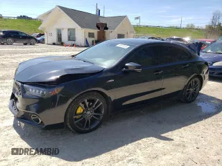 2018 Acura TLX w/A-SPEC Pkg z VIN 19UUB2F66JA001637, wystawiony jako Copart lot #54887015 z przebiegiem 97 517 mil mil oraz Szkoda całkowita • Salvage title. Historia ofert i sprzedaży dostępna na DreamBid. Obrazek 1.