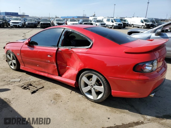 2006 Pontiac GTO z VIN 6G2VX12U76L820047, wystawiony jako Copart lot #48890995 z przebiegiem 182 891 mil mil oraz Czysty tytuł • Clean title. Historia ofert i sprzedaży dostępna na DreamBid. Obrazek 2.