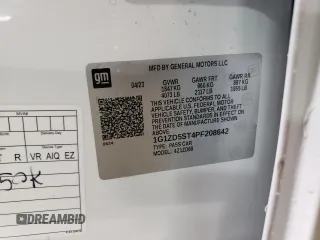 2023 Chevrolet Malibu LT with VIN 1G1ZD5ST4PF208642, listed as a Copart auction lot 52300795 with 49,191 mi miles and Non Repairable. Bid and sale history available at DreamBid. Image 13.