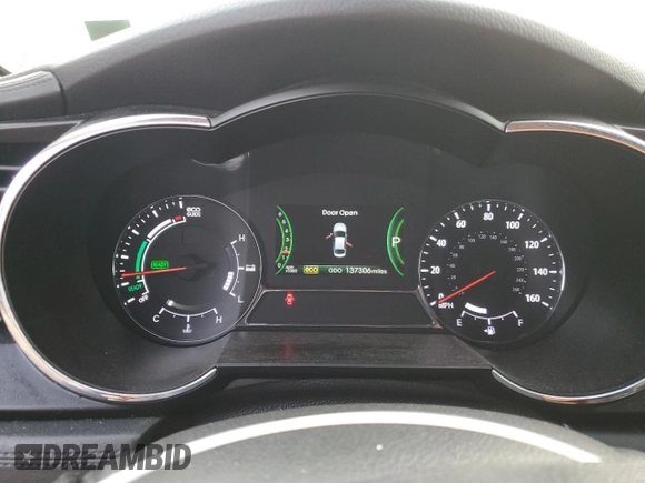 2013 Kia Optima Hybrid EX with VIN KNAGM4AD6D5041007, listed as a Copart auction lot 82535894 with 137,306 mi miles and Salvage Title. Bid and sale history available at carsss.com. Image 9.