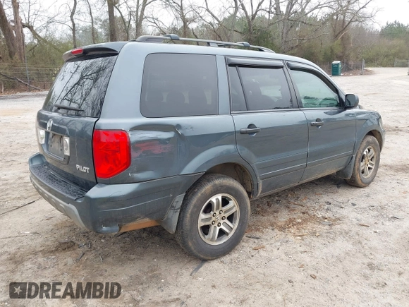 2005 Honda Pilot EX-L with VIN 5FNYF18535B011199, listed as a IAAI auction lot 41802730 with 298,903 mi miles. Bid and sale history available at carsss.com. Image 4.