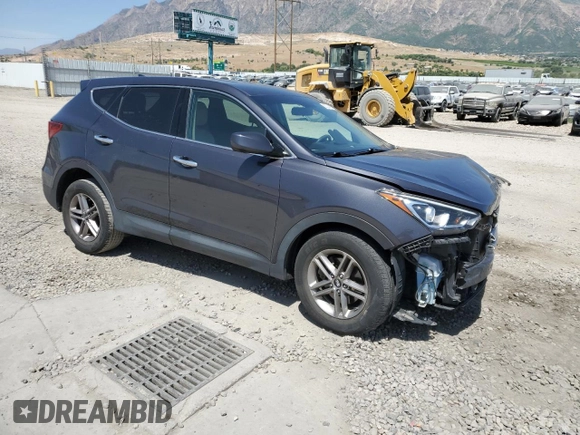 2017 Hyundai Santa Fe 2.4L with VIN 5XYZTDLB7HG452021, listed as a Copart auction lot 62024935 with 106,906 mi miles and Salvage title. Bid and sale history available at DreamBid. Image 4.