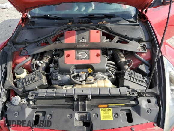 2016 Nissan 370Z NISMO Tech with VIN JN1AZ4EH4GM935107, listed as a Copart auction lot 65672154 with 81,144 mi miles and Salvage Title. Bid and sale history available at carsss.com. Image 12.