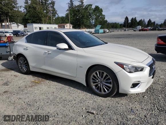 2019 Infiniti Q50 Luxe с VIN JN1EV7AR0KM592625, выставлен на аукционе Copart как лот 57175775 с пробегом 57 239 миль миль и Списание • Salvage title. История ставок и продаж доступна на DreamBid. Изображение 4.