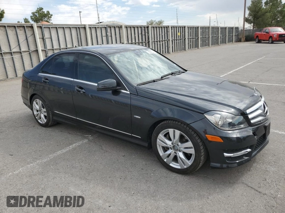 2012 Mercedes-Benz C 350 Sport with VIN WDDGF5HB2CR213828, listed as a Copart auction lot 76286344 with 32,985 mi miles and Salvage Title. Bid and sale history available at DreamBid. Image 4.