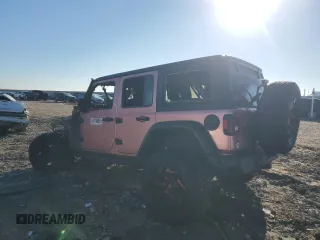2021 Jeep Wrangler Unlimited Rubicon with VIN 1C4HJXFN5MW513999, listed as a Copart auction lot 46150685 with Not Provided miles and Salvage Title. Bid and sale history available at DreamBid. Image 2.