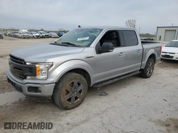 2020 Ford F-150 XL with VIN 1FTEW1EP6LFC32362, listed as a Copart auction lot 51294975 with 0 mi miles and Salvage Title. Bid and sale history available at carsss.com. Image 1.