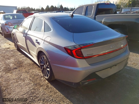 2023 Hyundai Sonata Limited with VIN KMHL34J22PA337684, listed as a IAAI auction lot 41799377 with 13,574 mi miles. Bid and sale history available at carsss.com. Image 3.