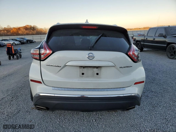 2016 Nissan Murano SL with VIN 5N1AZ2MG9GN151053, listed as a Copart auction lot 83738844 with 134,339 mi miles and Salvage Title. Bid and sale history available at carsss.com. Image 6.