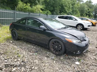 2008 Honda Civic Cpe LX with VIN 2HGFG11608H580924, listed as a Copart auction lot 64258734 with 196,522 mi miles and Salvage Title. Bid and sale history available at carsss.com. Image 4.