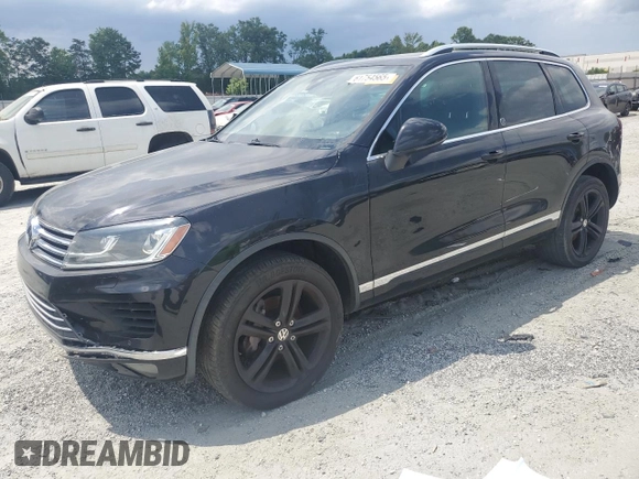 2017 Volkswagen Touareg Wolfsburg Edition with VIN WVGRF7BP6HD004806, listed as a Copart auction lot 61754565 with 160,012 mi miles and Clean title. Bid and sale history available at DreamBid. Image 1.