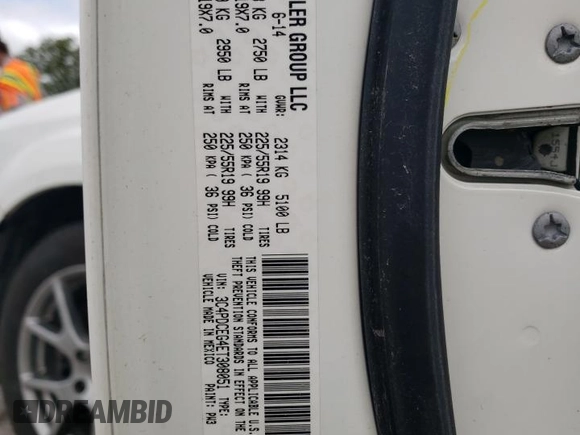 2014 Dodge Journey R/T z VIN 3C4PDCEG4ET308051, wystawiony jako Copart lot #54906995 z przebiegiem 173 960 mil mil oraz Szkoda całkowita • Salvage title. Historia ofert i sprzedaży dostępna na DreamBid. Obrazek 13.