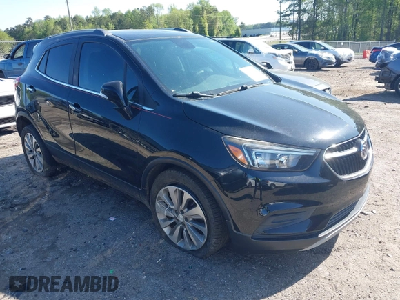 2017 Buick Encore Preferred with VIN KL4CJESBXHB028601, listed as a IAAI auction lot 41968219 with 98,007 mi miles. Bid and sale history available at carsss.com. Image 1.