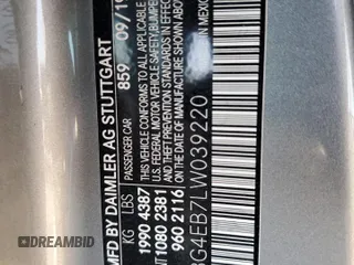 2020 Mercedes-Benz A 220 with VIN WDD3G4EB7LW039220, listed as a Copart auction lot 53331115 with Not Provided miles and Salvage Title. Bid and sale history available at DreamBid. Image 12.