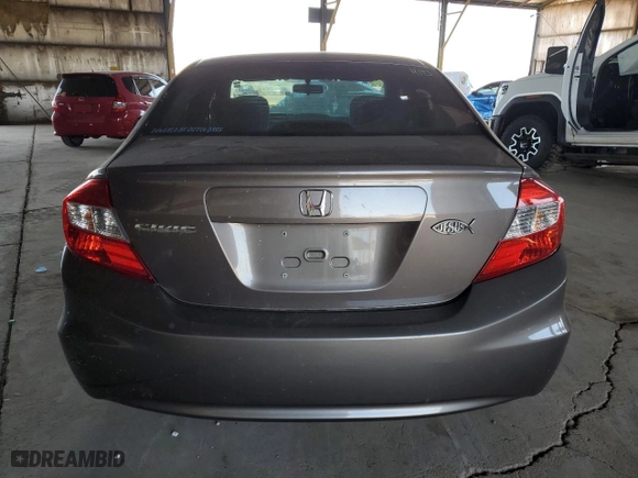 2012 Honda Civic Sdn LX with VIN 19XFB2F57CE313867, listed as a Copart auction lot 52414885 with 155,672 mi miles and Salvage Title. Bid and sale history available at carsss.com. Image 6.