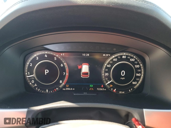 2019 Volkswagen Atlas SEL with VIN 1V2ER2CA7KC525648, listed as a Copart auction lot 87661715 with 72,263 mi miles and Salvage title. Bid and sale history available at DreamBid. Image 9.
