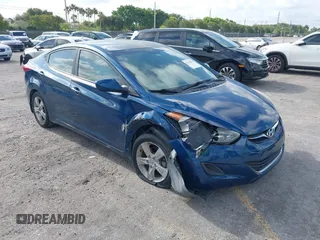 2013 Hyundai Elantra GLS z VIN KMHDH4AE0DU962160, wystawiony jako IAAI lot #42138862 z przebiegiem 40 027 mil mil oraz . Historia ofert i sprzedaży dostępna na DreamBid. Obrazek 1.