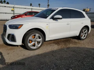 2023 Audi Q5 S line Premium Plus with VIN WA1EAAFY2P2117030, listed as a Copart auction lot 51511725 with Not provided miles and Salvage title. Bid and sale history available at DreamBid. Image 1.