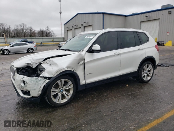 2016 BMW X3 xDrive28i with VIN 5UXWX9C58G0D63675, listed as a Copart auction lot 86893554 with 91,722 mi miles and Salvage Title. Bid and sale history available at carsss.com. Image 1.