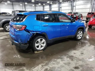2021 Jeep Compass Altitude with VIN 3C4NJCBB3MT580971, listed as a Copart auction lot 73720904 with 77,316 mi miles and Salvage Title. Bid and sale history available at carsss.com. Image 3.