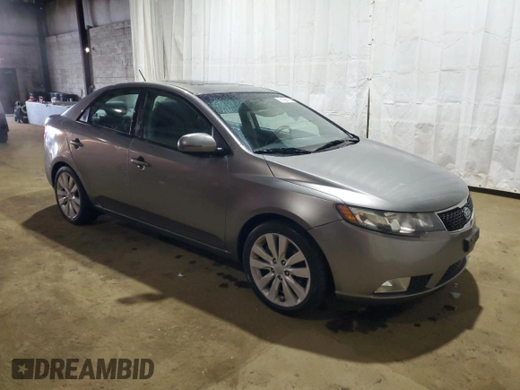2012 Kia Forte SX with VIN KNAFW4A35C5490335, listed as a Copart auction lot 51386775 with 38,713 mi miles and Salvage Title. Bid and sale history available at carsss.com. Image 4.