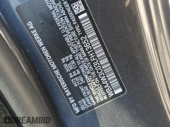 2020 BMW 4 Series 430i z VIN WBA4W3C03LFH13652, wystawiony jako Copart lot #66787724 z przebiegiem 26 490 mil mil oraz Szkoda całkowita • Salvage title. Historia ofert i sprzedaży dostępna na DreamBid. Obrazek 12.