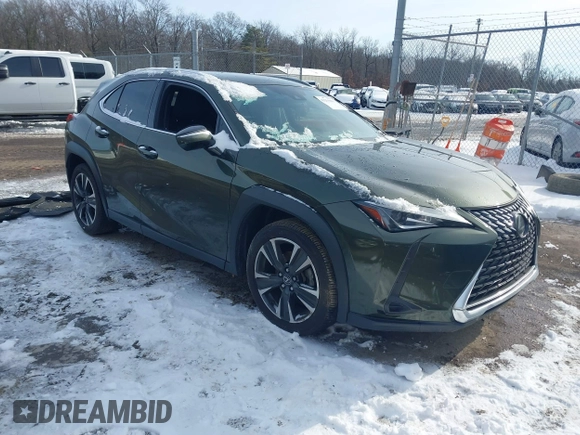 2021 Lexus UX with VIN JTHX3JBH9M2040066, listed as a IAAI auction lot 41256663 with 48,638 mi miles. Bid and sale history available at carsss.com. Image 1.