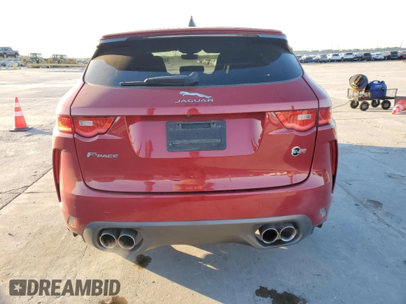 2020 Jaguar F-Pace SVR with VIN SADCZ2EE0LA631336, listed as a Copart auction lot 41931455 with 63,461 mi miles and Salvage Title. Bid and sale history available at DreamBid. Image 6.
