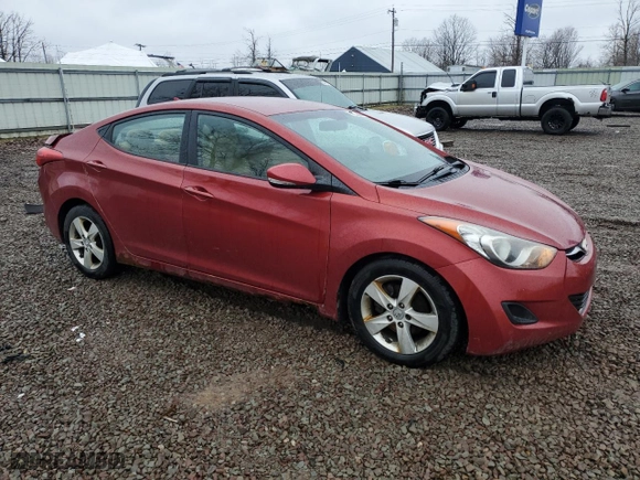 2011 Hyundai Elantra Ltd with VIN KMHDH4AE1BU146653, listed as a Copart auction lot 52102595 with 145,947 mi miles and Salvage Title. Bid and sale history available at carsss.com. Image 4.