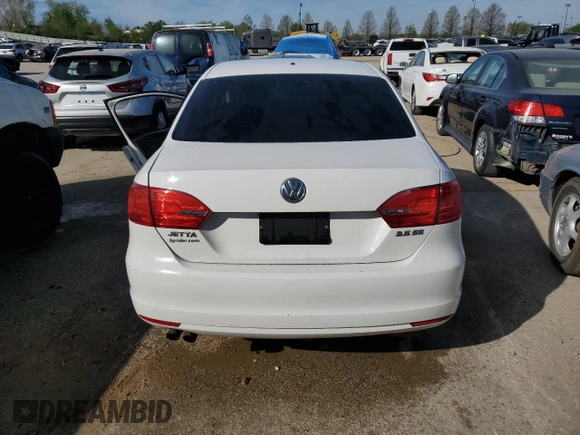 2012 Volkswagen Jetta Sedan SE w/Convenience & Sunroof with VIN 3VWDX7AJXCM335794, listed as a Copart auction lot 47630183 with 0 mi miles and Salvage Title. Bid and sale history available at carsss.com. Image 6.