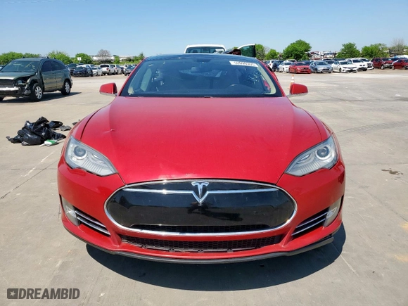 2013 Tesla Model S with VIN 5YJSA1CN5DFP13874, listed as a Copart auction lot 52099355 with 0 mi miles and Salvage Title. Bid and sale history available at carsss.com. Image 5.